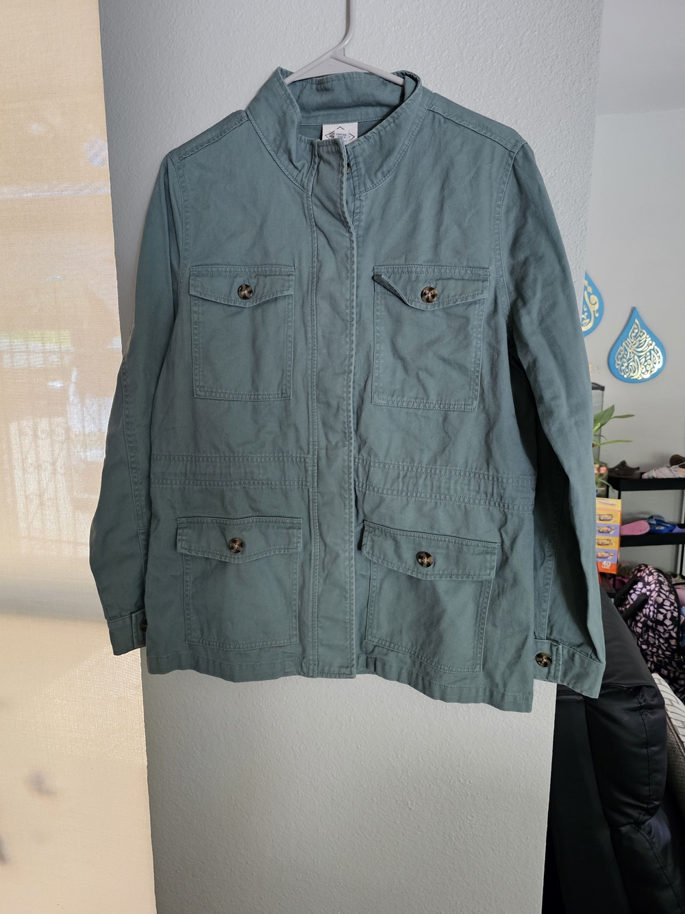 Light Teal Utility Jacket